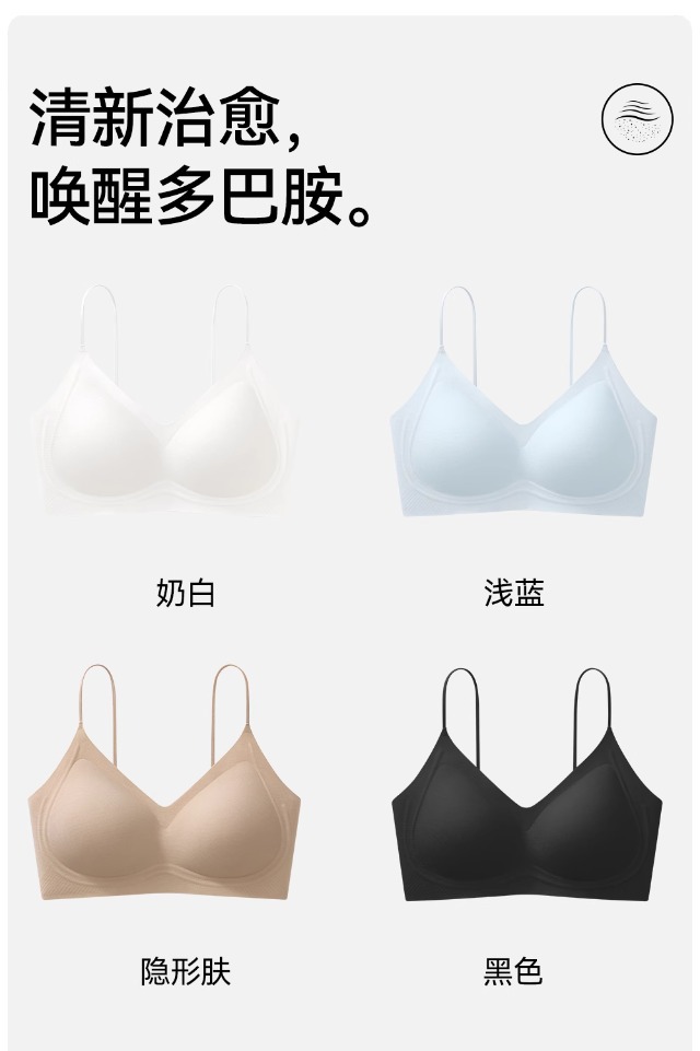 无痕特调粉底液内衣聚拢吊带无钢圈防下垂不透美背肉色隐形文胸罩详情34