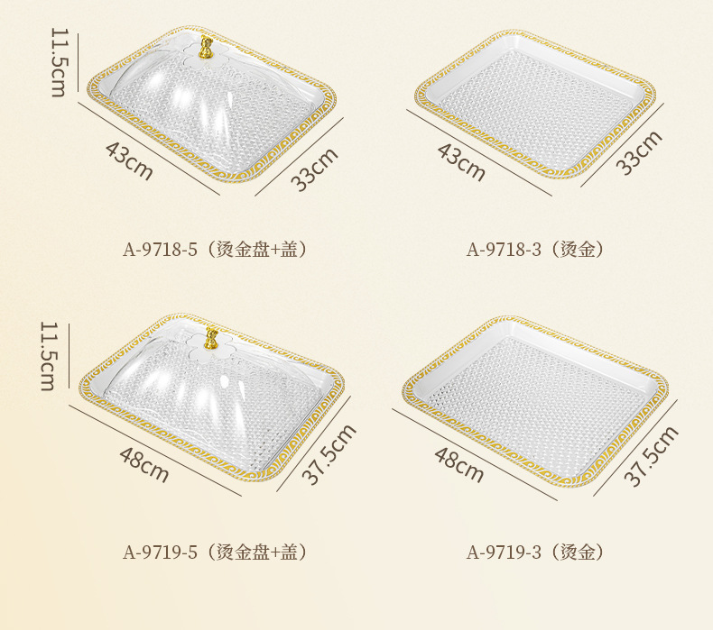塑料托盘长方形家用轻奢高档客厅茶盘餐厅蛋糕点心托盘放茶杯水详情16