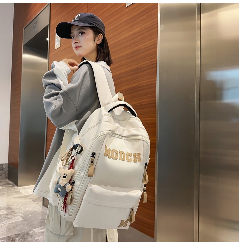 大容量多层书包初中生男女高中生双肩包减负护脊超轻便电脑背包详情15