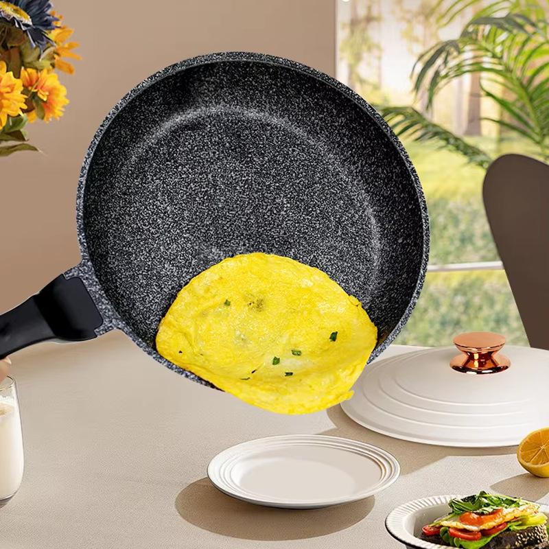 18pcs cookware Set 18-piece non-stick aluminum pot die-cast lid set tourmaline die-cast aluminum cookware pic 4