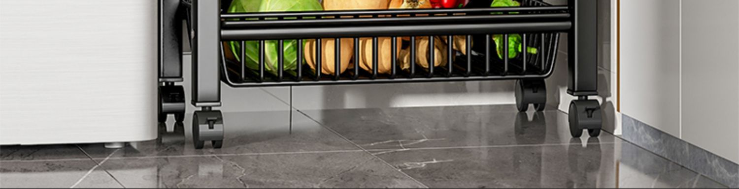 厨房置物架用具收纳菜篮子多功能家用零食储物架微波炉置物收纳架详情10