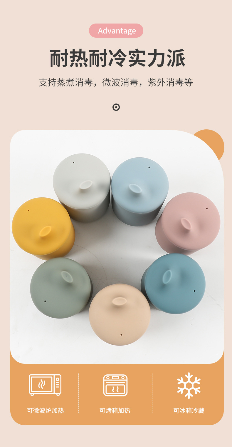 防漏防摔杯婴幼儿学饮杯训练吸水杯宝宝辅食杯儿童硅胶吸嘴水杯详情9