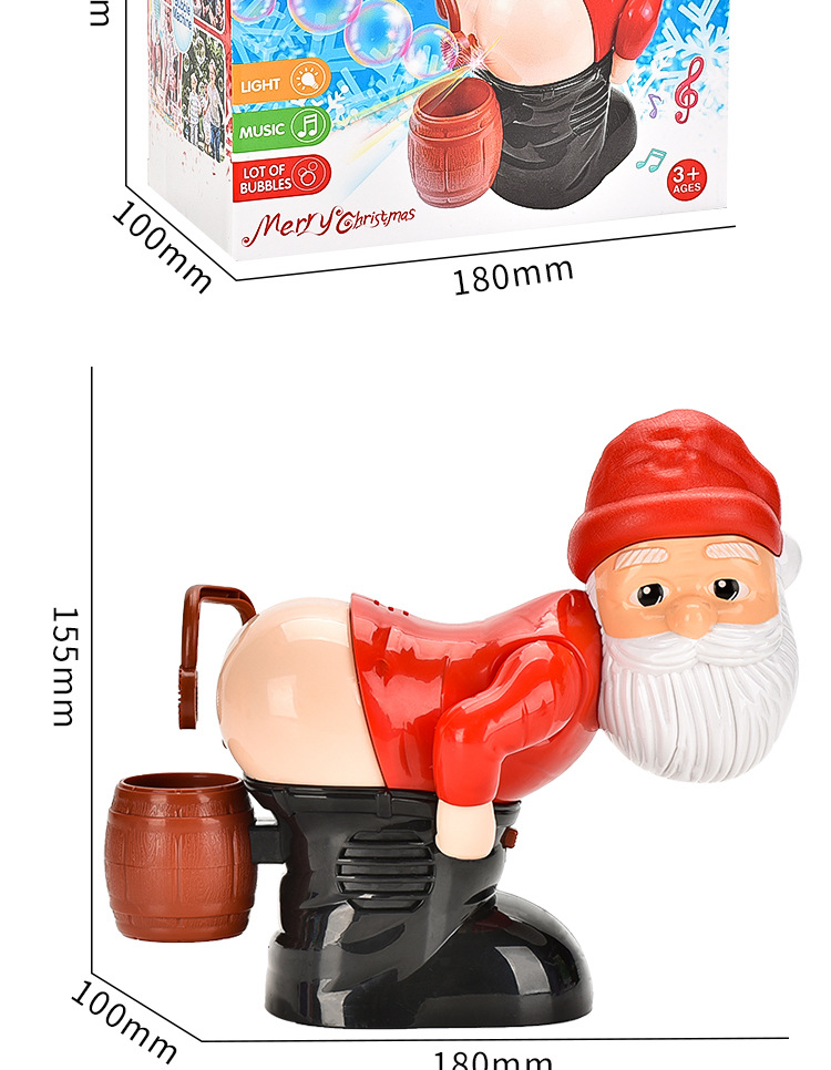 亚马逊跨境新款圣诞泡泡机 创意整蛊圣诞老人泡泡玩具 玩具泡泡机圣诞节礼物详情17