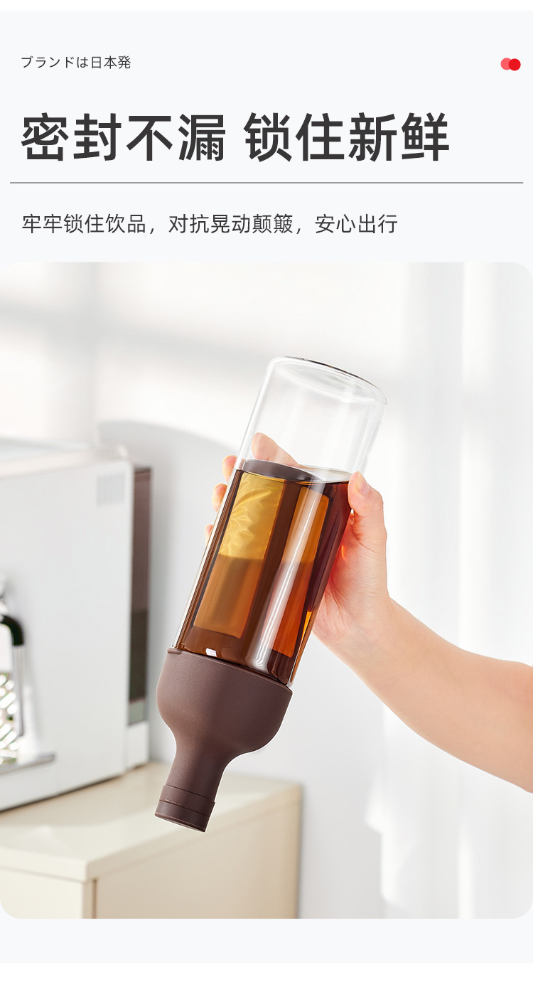 Coffee cold brew pot, high borosilicate glass, household cold brew bottle, cold-brewed fruit teapot, cold-quenched teapot, cold brew cup pic 7
