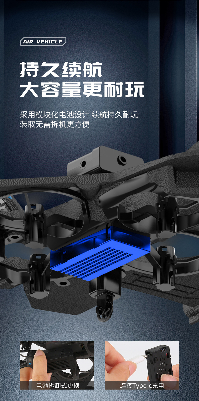 ABS plastic remote-controlled aircraft, remote-controlled fighter jets, high-quality quadcopters, foam drones pic 58