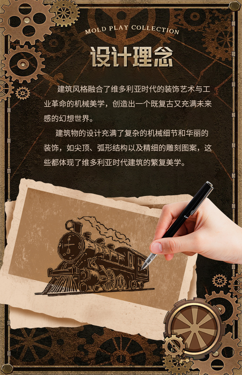 Jiate diy House Trajectory Youcheng Cross-border E-commerce Toy Model Manual Assembly DIY House DIY Bookstand pic 3