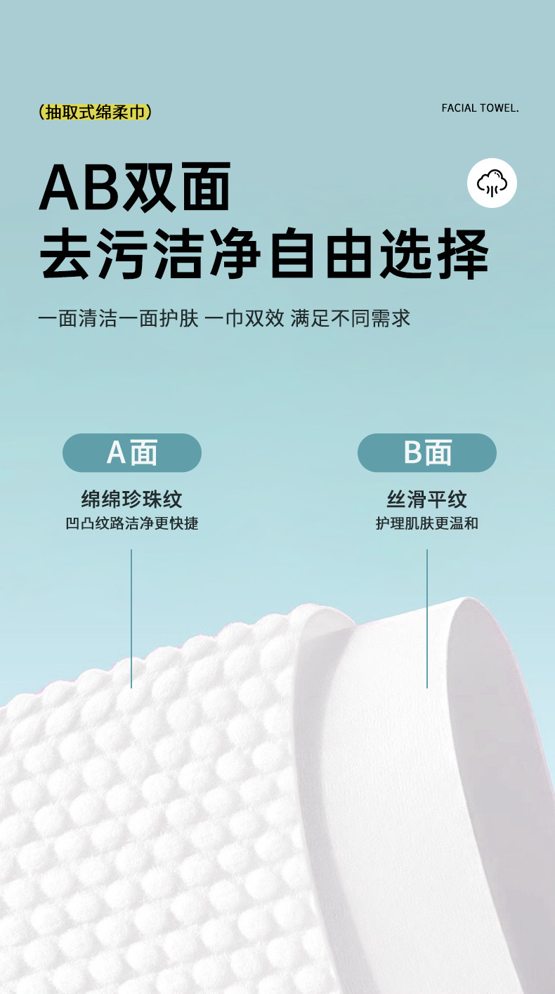 洗脸巾一次性悬挂式抽取式挂抽加厚加大洁面巾美容院卸妆巾日用详情6