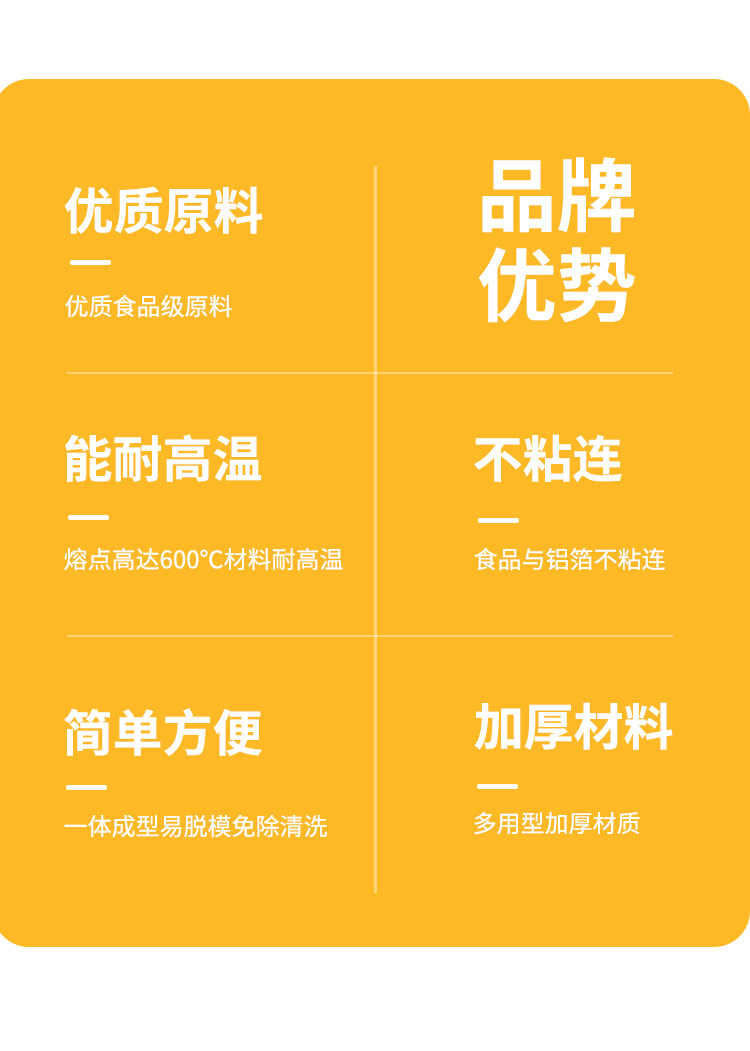 一次性铝箔加厚外卖专用打包盒餐盒带盖耐高温商用大号锡纸盒圆形详情5