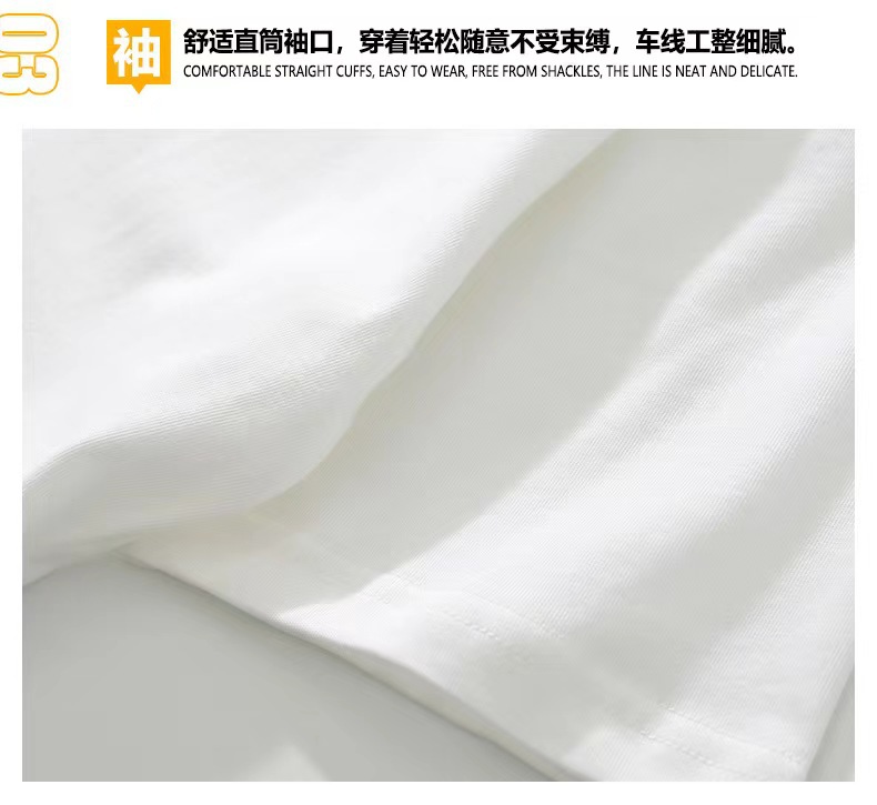 Wholesale of 2025 new summer pure cotton round-neck half-sleeved T-shirts for both men and women, loose short sleeves pic 21