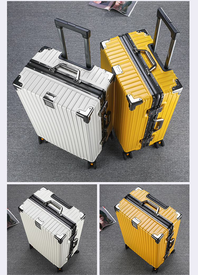 旅行箱男学生大容量铝框密码箱女行李箱结实耐用加厚拉杆箱万向轮详情18