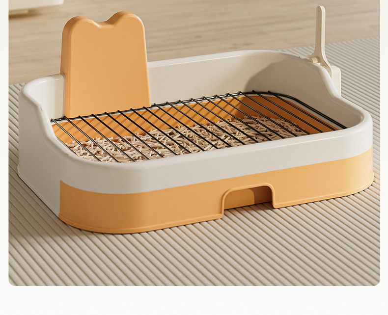 Direct sales from the manufacturer of extra-large dog toilets with high fences, iron mesh flat plates, anti-stepping, urine splash-proof and easy-to-clean extra-large dog urinals pic 15