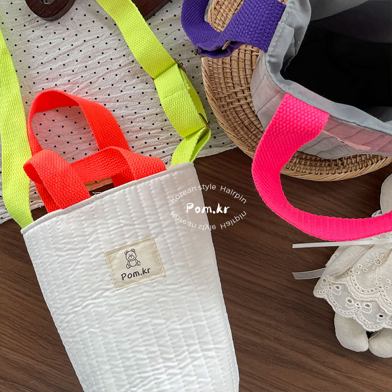 新款韩系宝宝出门水桶包ins手提单肩斜挎包简约便携收纳外出包包详情6