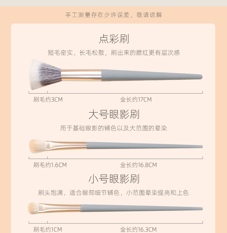 New Blue Bridge 10-piece eye brush makeup brush set, complete makeup brush makeup tools, cross-border source factory pic 6