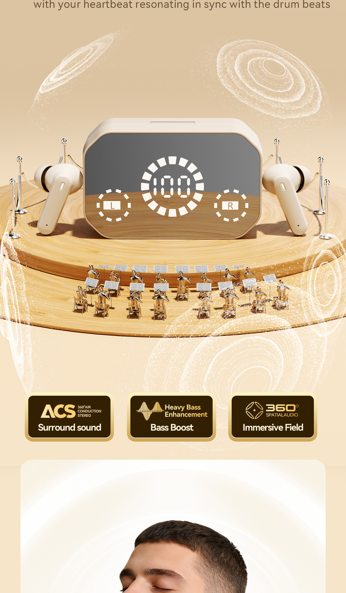 Nuevo huqangbei M154 clamp bluetooth auriculares inalámbricos en el oído ultra larga duración alta calidad de sonido deporte pic 6