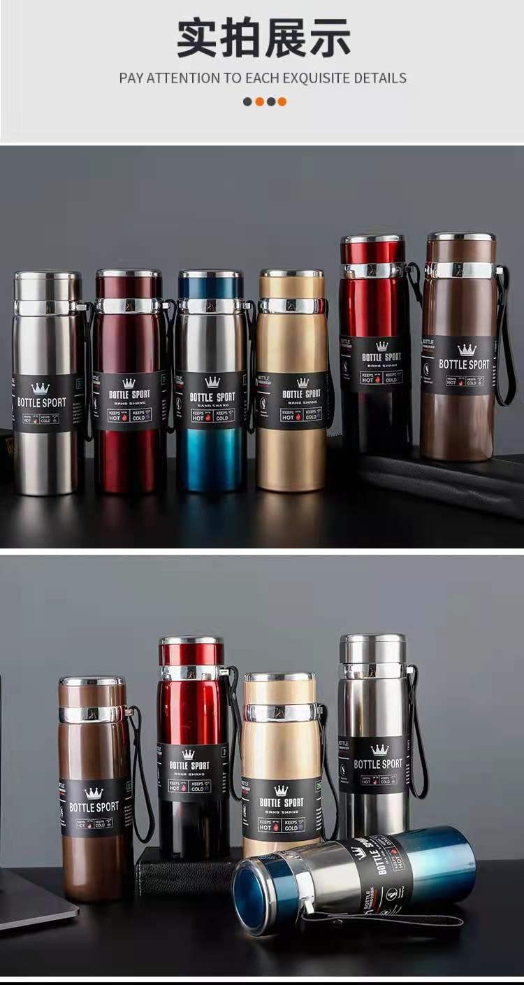 Autumn and winter edition hand-held rope insulated cup, 316 stainless steel outdoor large-capacity insulated cup pic 12