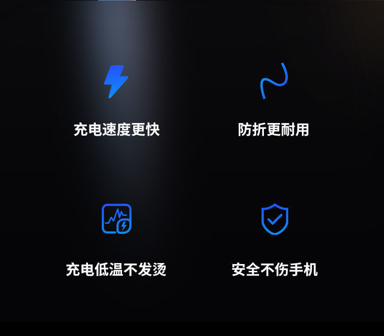 120W神龙数据线加粗OD6.0快充数据线type-c适用于华为苹果充电线详情2