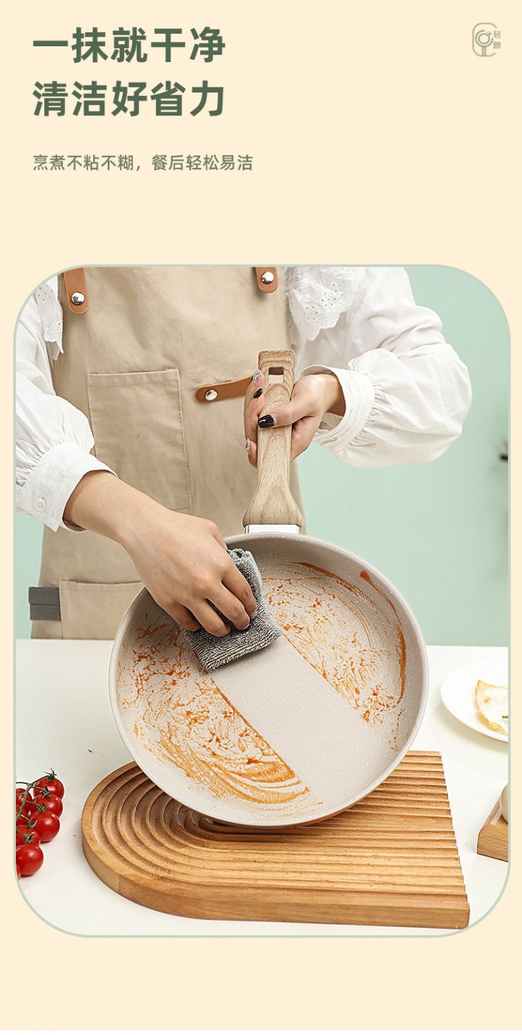 煎盘麦饭石纹平底锅牛排煎锅烙饼炒锅家用不粘锅电磁炉煤气灶通用详情3