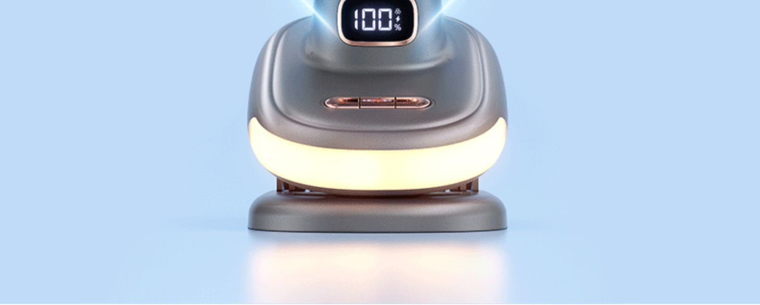 Cross-border new clip fan, night light lighting, mini charging, air circulation, brushless motor, wall-mounted desktop fan pic 11
