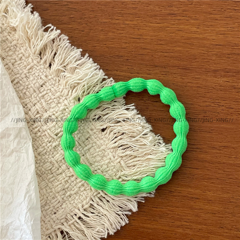 Ladylike style, gentle color series, colorful towel loops, hair bands, new daily basic leather bands, ponytail hair ties pic 21