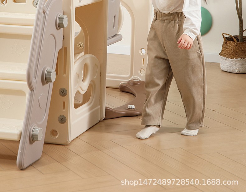 室内家用儿童滑滑梯海洋球池小户型民宿宝宝小朋友秋千滑梯二合一详情20