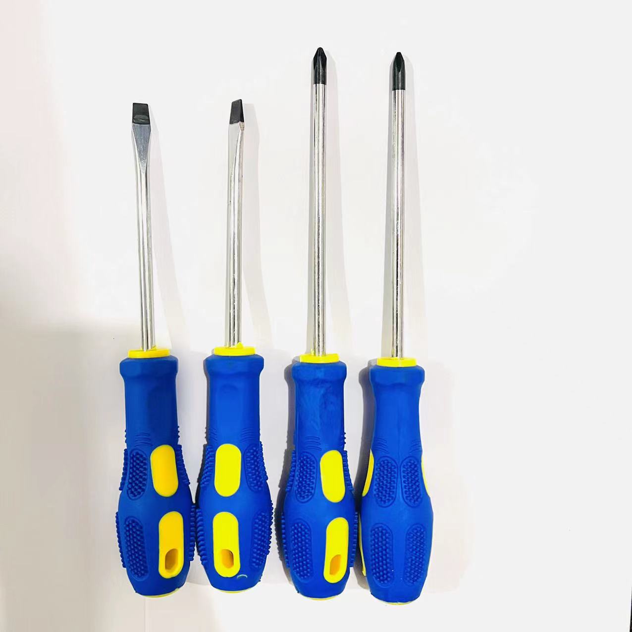 4-inch force screwdriver 24 per box, 360 per box, massage handle, two-color cross straight plastic handle cover, super-hard industrial-grade screwdriver, 2-yuan screwdriver pic 3
