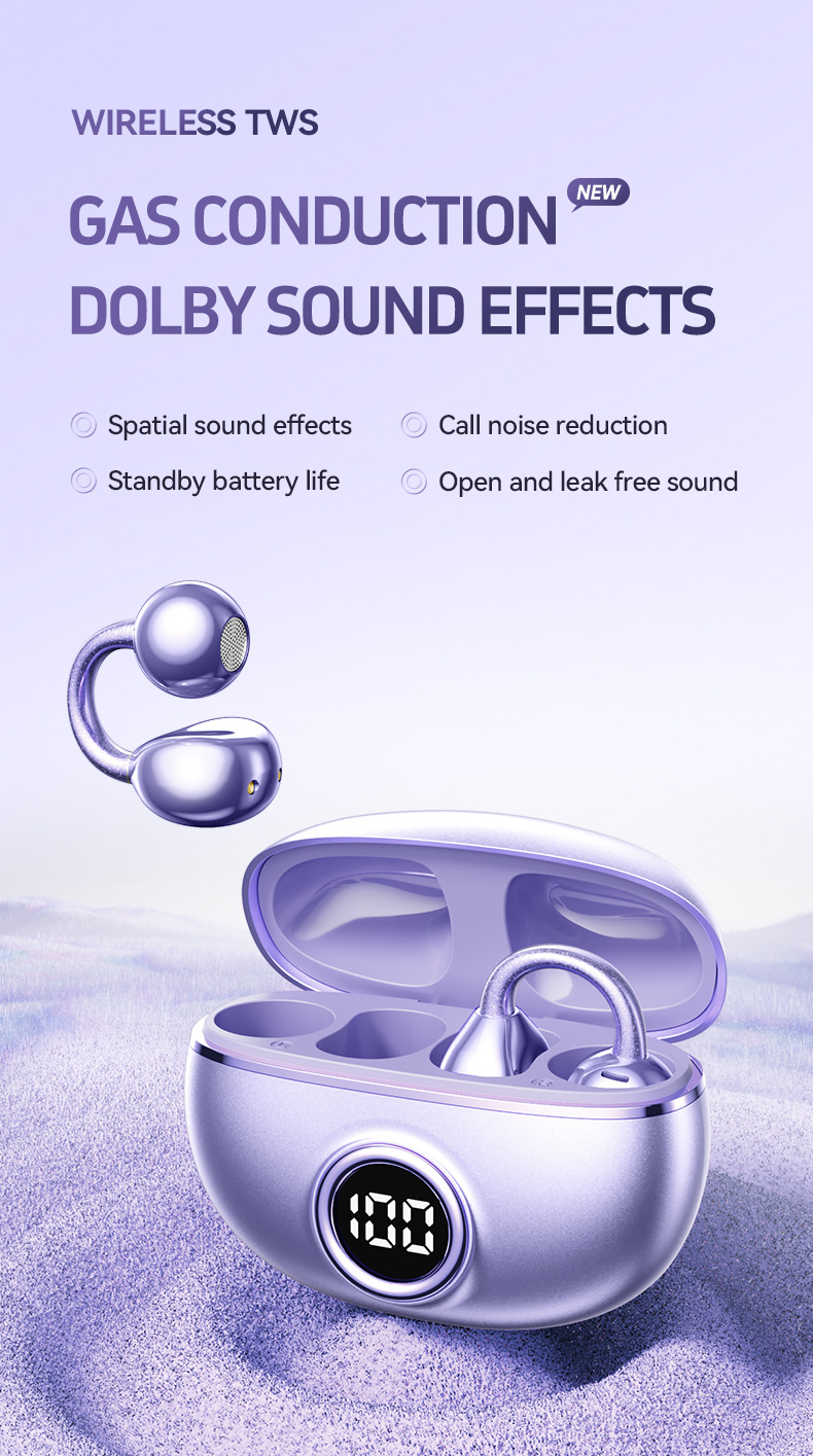 Clip de oído esférico M97 auriculares bluetooth auriculares transfronterizos explosión auriculares inalámbricos huqiang bei fábrica OWS abierto modelo privado en stock pic 4