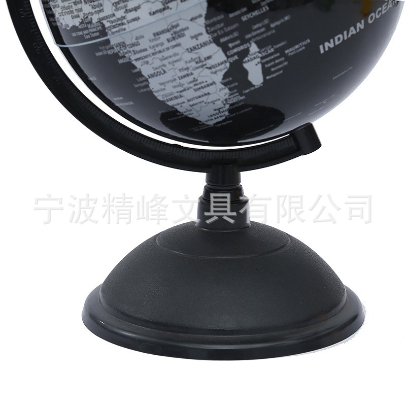 14.2cm英文全塑高清旋转地球仪摆件 跨境热销地理教学地球仪模型详情3