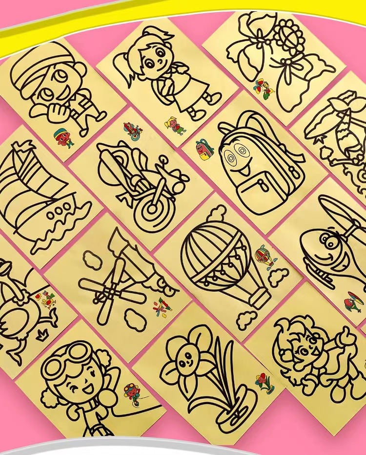 儿童沙画diy小中大号成长益智玩具幼儿园小学生创意手工作业批发详情9