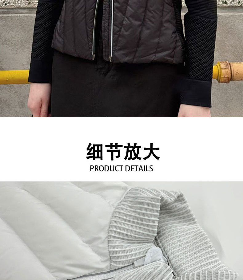 Knitted 90 goose down jacket, light and slimming, outdoor sports down jacket, fashionable, casual, figure-hugging and lightweight down jacket pic 11