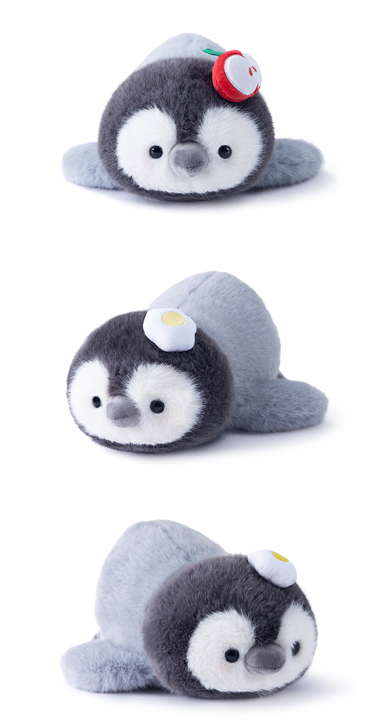 多爱正版趴姿胖胖小企鹅毛绒玩具办公室午睡抱枕安抚哄睡玩偶批发详情5