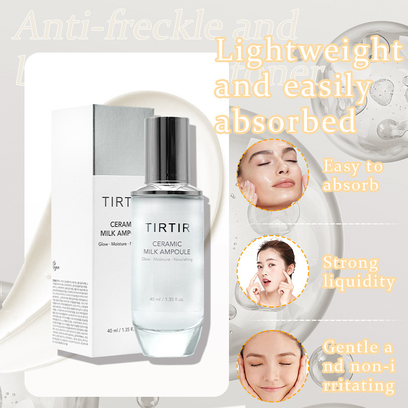 Cross-border ceramic milk essence hydrates and moisturizes without greasiness, deeply nourishes the skin and brings radiance. Facial essence pic 6