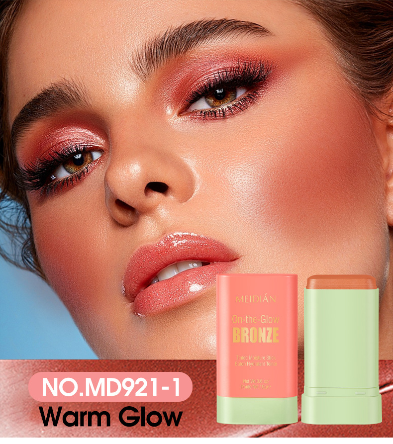 【 Cross-border Exclusive 】MEIDIAN Blush Sticks, Facial Makeup, Highlighter Contouring, Swelling Blush wholesale pic 9