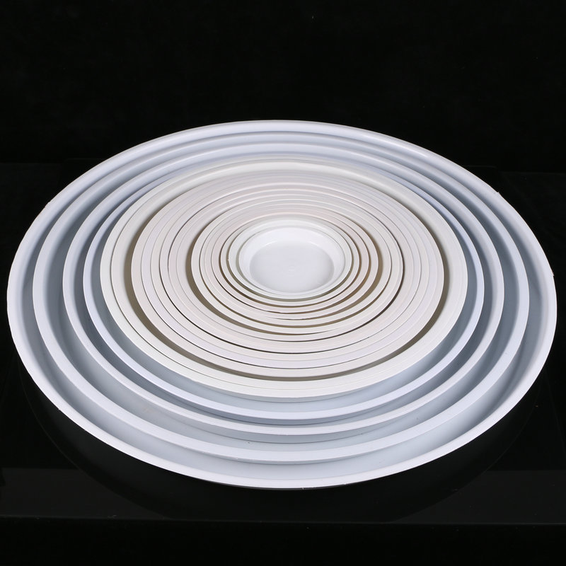 圆形花盆平边托盘塑料底托 多规格塑料接水盘底托多肉花盆托底盘详情8