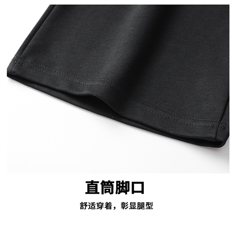 2024秋冬季新款宽松直筒阔腿裤子自然垂感男士运动休闲详情8