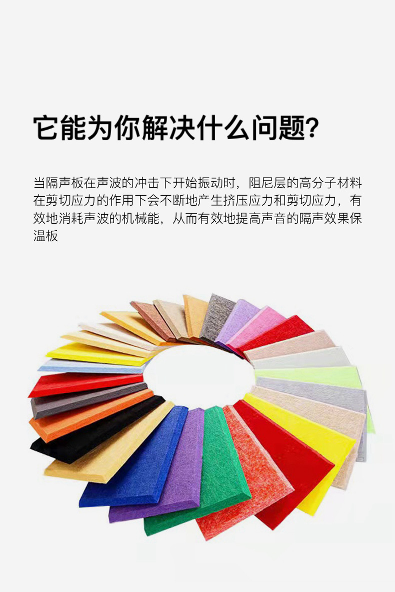 【聚纤维吸音板】九宫格琴房墙面KTV装饰材料阻燃吸音板 聚酯纤维详情5