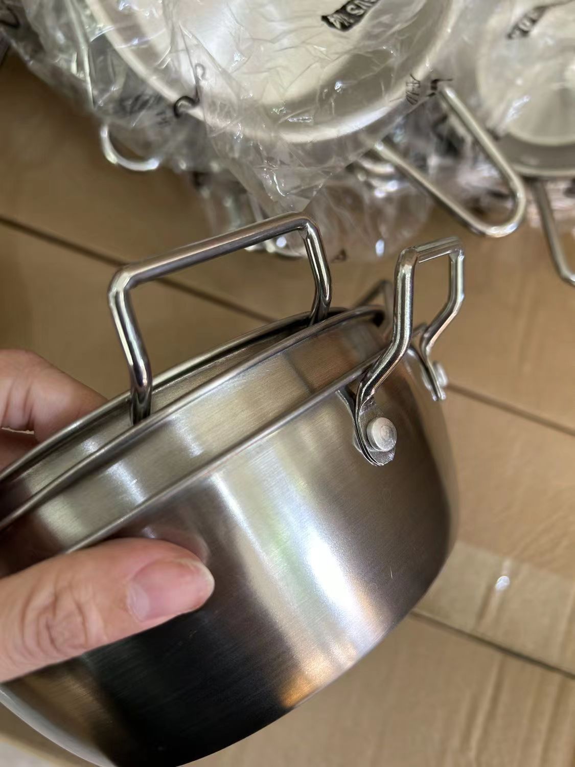 韩式不锈钢双耳燕麦碗大头勺套装 简约美观牛奶沙拉早餐碗 罐勺碗碟盘一应俱全详情7