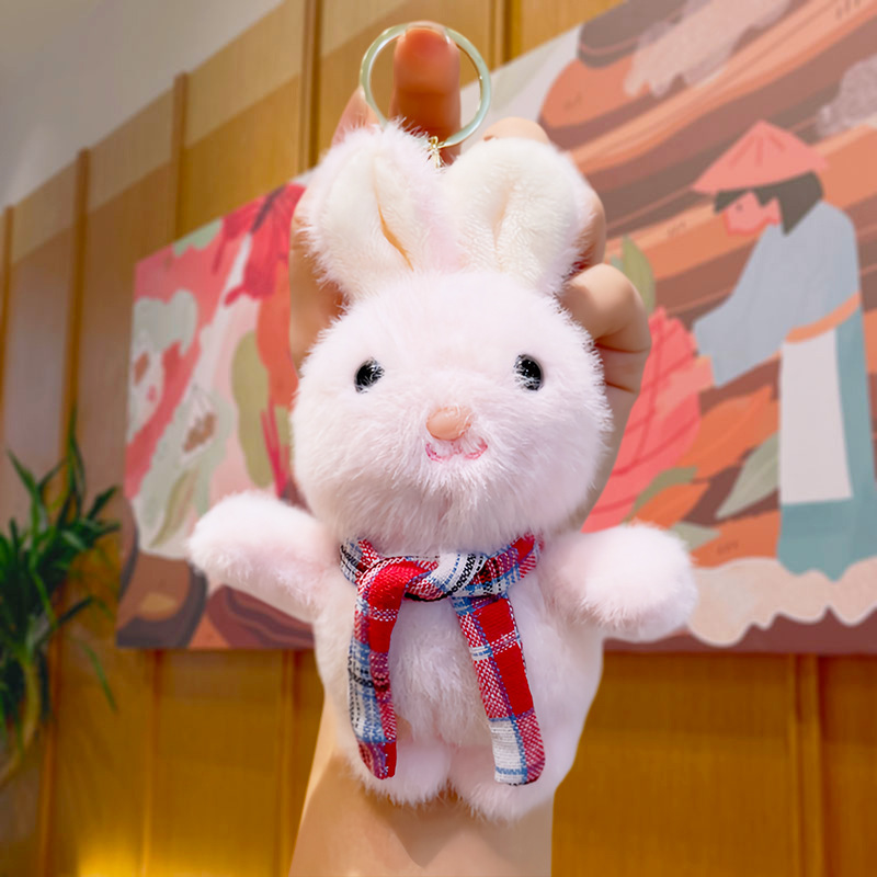 Wholesale of creative scarves, little rabbit figurines, claw machine dolls, small pendants, cute plush toys, keychains and small gifts pic 5