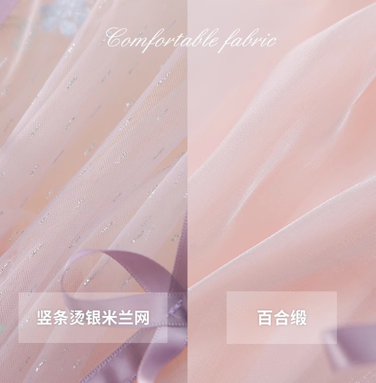 女童洛丽塔公主裙春装2024新款洋气儿童蓬蓬网纱连衣裙女孩生日裙详情24