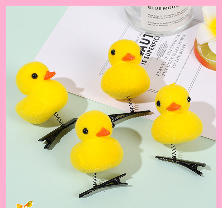 小黄鸭发夹批发儿童卖萌头饰创意新奇小发卡小学生奖品外贸礼物详情5
