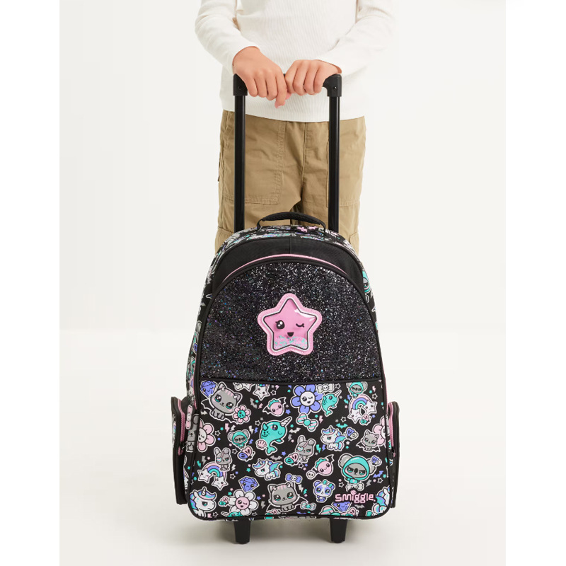 Australia nuevo Smiggle mochila de escuela primaria y secundaria gran capacidad mochila de dibujos animados para niños doble bolsa de pluma pic 24