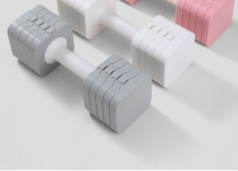 可拆卸哑铃女士健身 家用小哑铃可调节重量LB款 批发跨境调节哑铃详情4