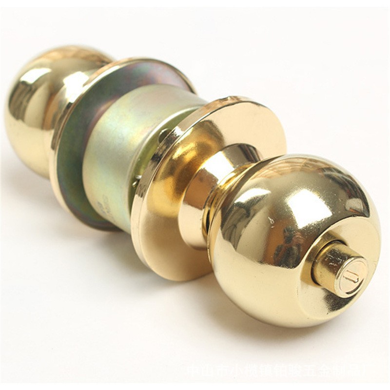 Cross-border household stainless steel spherical lock, universal round door lock, bathroom toilet door lock, room door, indoor wooden door lock pic 5