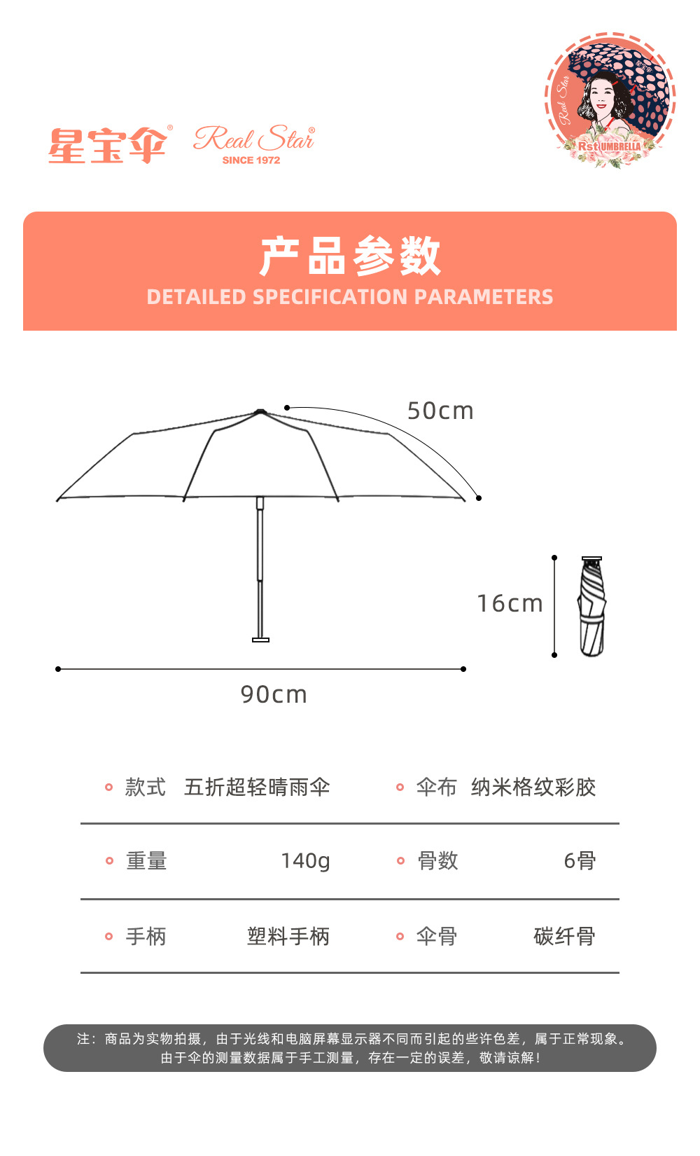 15cm nano ultra-light five-fold umbrella, titanium-magnesium aluminum alloy bone waterproof gold glue sun protection five-fold sunshade umbrella, can be printed with logo pic 19