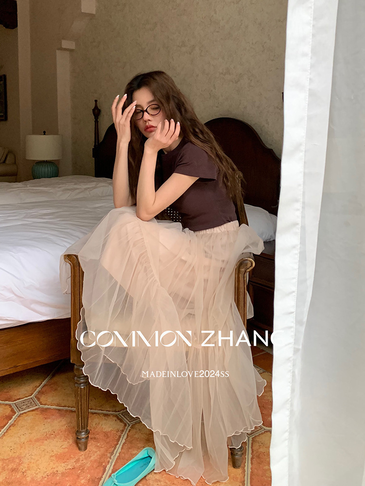 CZZHANG Summer Korean-style multi-color, niche, versatile and simple basic short-sleeved T-shirt for women A10099 pic 39