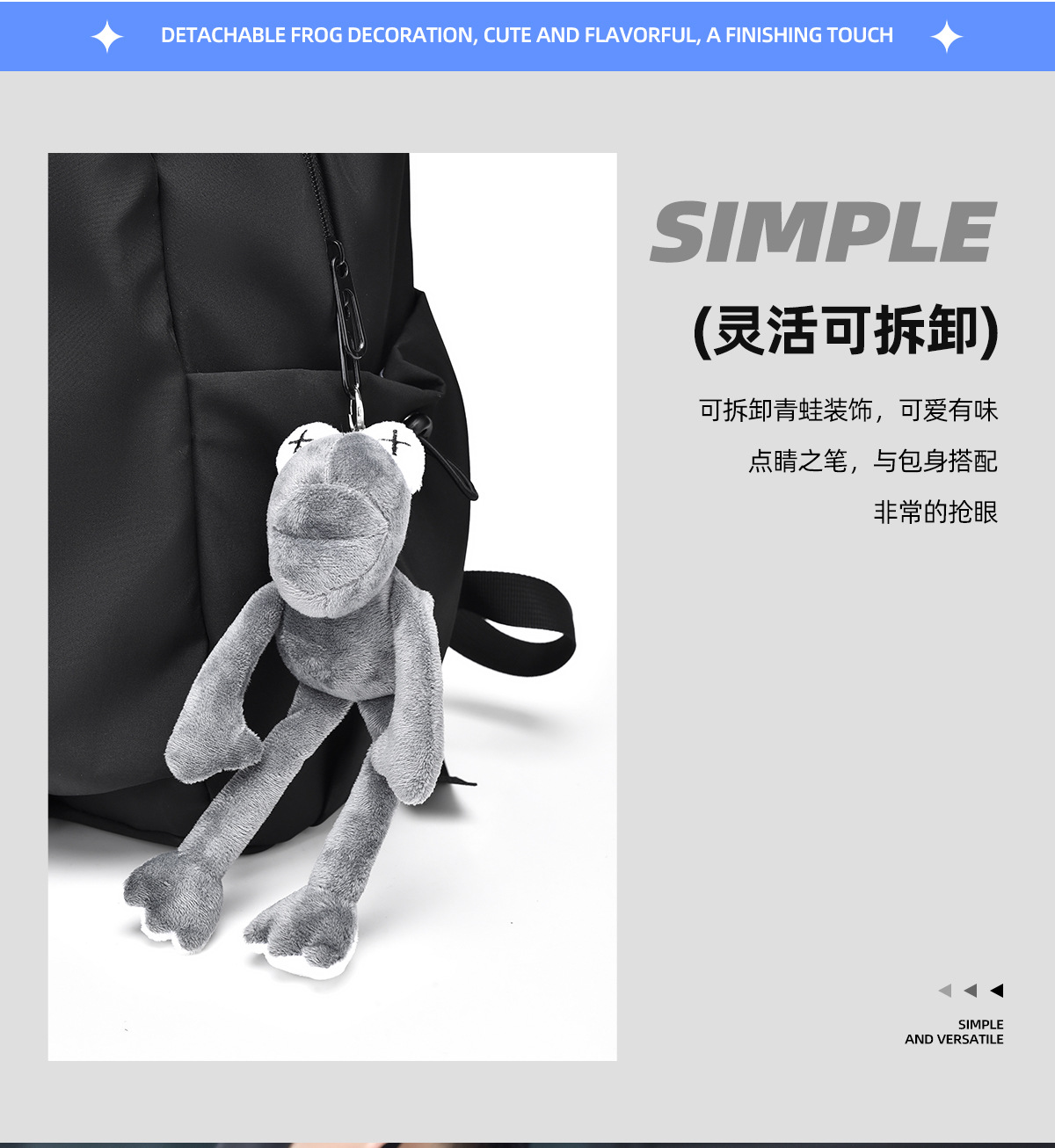 新款双肩包男女同款 ins休闲简约大容量初中生高中生旅行学生书包详情22