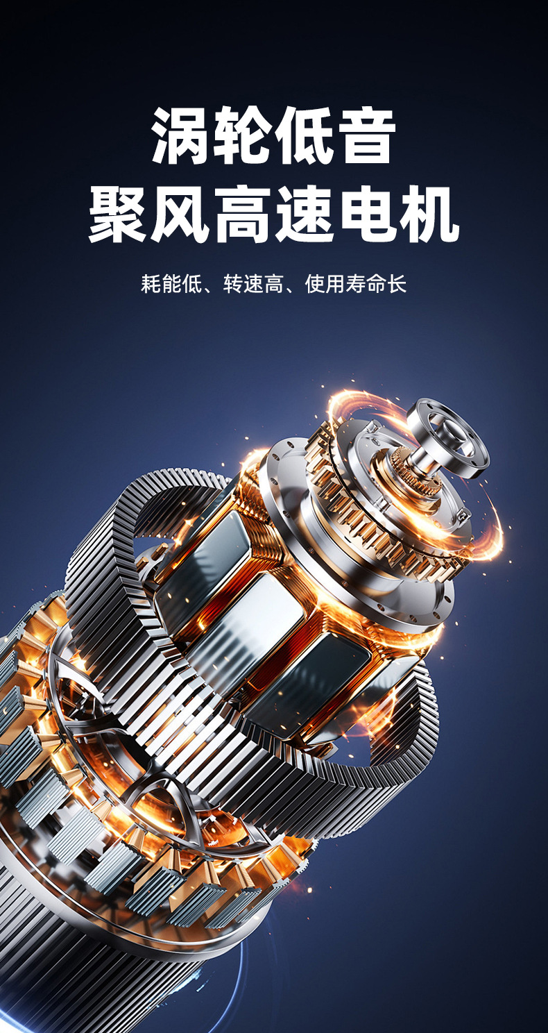 跨境超高速喷雾风扇USB充电便携涡轮补水户外手持无刷小风扇详情6