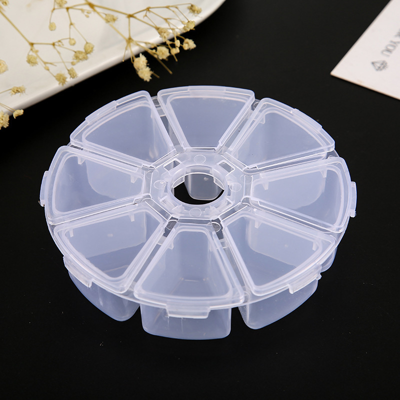 15-compartment transparent plastic box/decorative storage box inserts can be assembled with DIY handmade jewelry accessory materials pic 14
