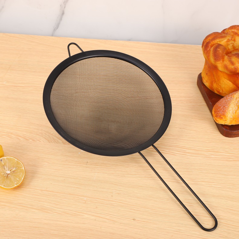 不锈钢手持筛子面粉筛果汁豆浆过滤网筛漏勺塞子油捞家用烘焙工具厨房滤网详情9