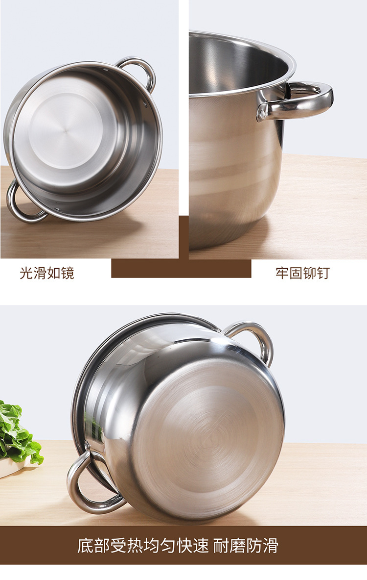 Thickened stainless steel color set pot 20-22-24-26 cm cross-border foreign trade supply from Mexico wholesale pic 9
