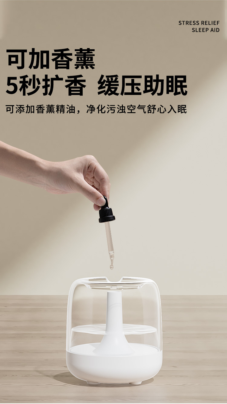 跨境迷你加湿器卧室用小型家用大喷雾香薰机 大雾量usb空气加湿器详情6